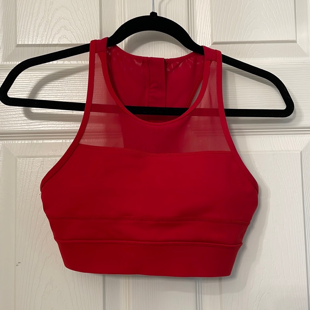 Zyia Active sports bra red size small